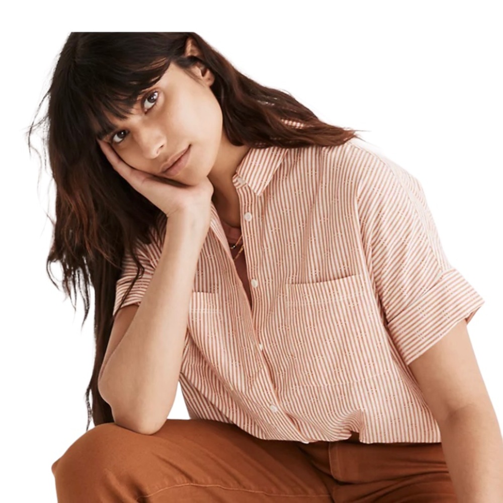 MADEWELL Courier Shirt in Luquer
Stripe Size Xsmall